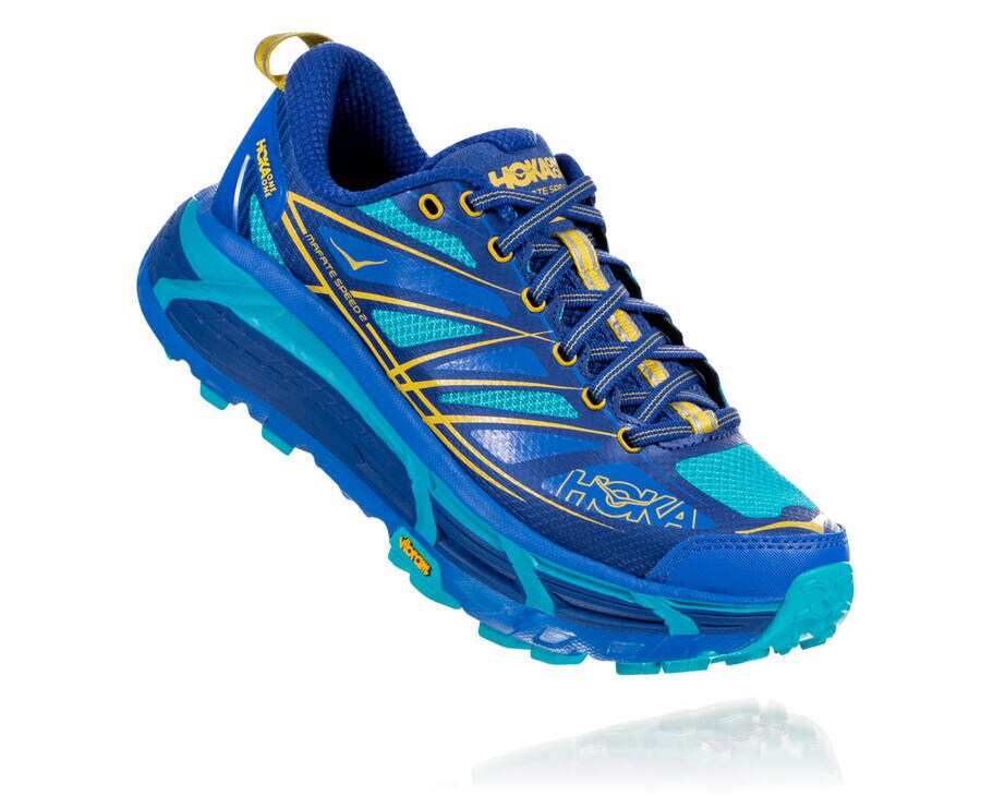 Hoka One One Trailove Tenisky Damske Modre - Mafate Speed 2 - 46270-FWPX